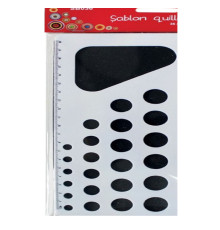 Шаблон для квиллинга, узор 36 кругов, SB036