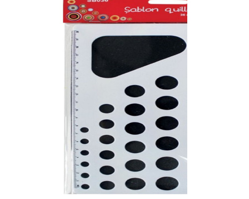 Шаблон для квиллинга, узор 36 кругов, SB036