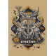 Carnet A5 96 foi, fară liniatură, spira, CRAFT "Student" A5-SC-096-6124 (3/54)