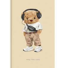 Блокнот A6, 80л, клетка, мат. ламин., MonAmi A6-IC-080-7076K (4/24