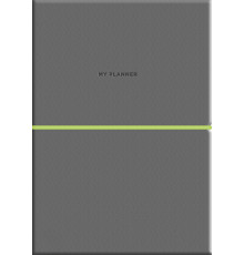 Agenda nedatata, A5, 208 pag., PU, coperta moale, gri, A5-7102 (12)