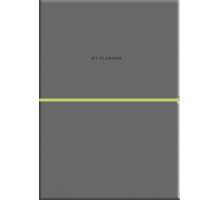 Agenda nedatata, A5, 208 pag., PU, coperta moale, gri, A5-7102 (12)