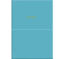 Agenda nedatata, A5, 208 pag., PU, coperta moale, azuriu, A5-7104 (12)