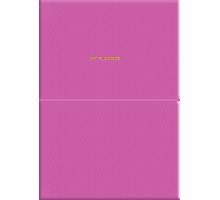 Agenda nedatata, A5, 208 pag., PU, coperta moale, roz, A5-7105 (12)