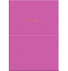 Agenda nedatata, A5, 208 pag., PU, coperta moale, roz, A5-7105 (12)