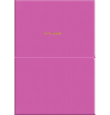 Agenda nedatata, A5, 208 pag., PU, coperta moale, roz, A5-7105 (12)