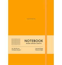 Carnet A5, 96 foi, matem., PU, coperta moale, oranj, A5-7121K (12)