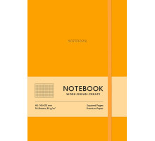 Carnet A5, 96 foi, matem., PU, coperta moale, oranj, A5-7121K (12)