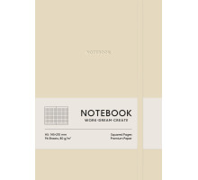 Carnet A5, 96 foi, matem., PU, coperta moale, bej, A5-7132K (12)