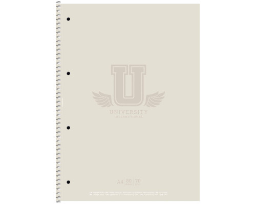 Caiet A4 80file, matematica, pe spira cu microperforare, Student, A4-080-6524K (4/40) Caiet A4 80file, matematica, pe spira cu microperforare, Student, A4-080-6524K (4/40)