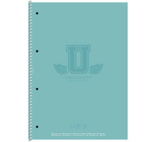 Caiet A4 80file, matematica, pe spira cu microperforare, Student, A4-080-6526K (4/40)
