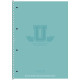 Caiet A4 80file, matematica, pe spira cu microperforare, Student, A4-080-6526K (4/40)