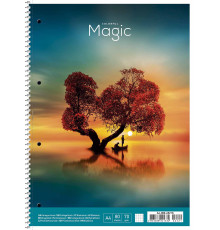Caiet A4 80file, matematica, pe spira cu microperforare, Student, A4-080-6521K (6/42)