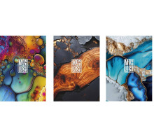 Блокнот А6 50 л. клетка, склейка ВД лак Student A6-GB-050-832K (10/240)