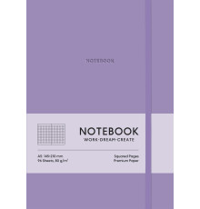 Carnet A5, 96 foi, matem., PU, coperta moale, violet, A5-7116K (12)