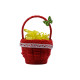Пасхальная декоративная корзина 13см. цвета в ассортименте