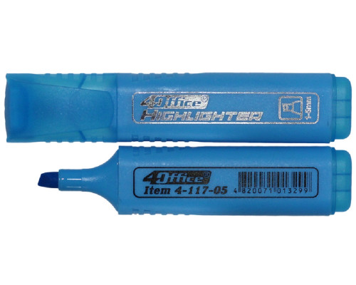 Marker text 1-5mm, albastru, 4-117-05, 4Office (12/1200)