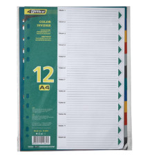 Index color A4 12buc., 110mk, PP, 4-254, 4Office (70)