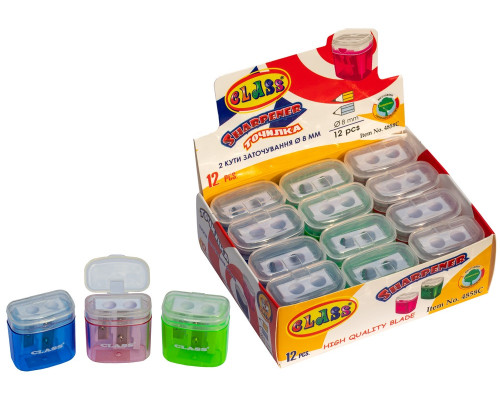 Ascutitoare cu container, Multifunk, 2 gauri, 4858С, CLASS (12/720) Ascutitoare cu container, Multifunk, 2 gauri, 4858С, CLASS (12/720)