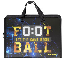 Папка c ручками "Football", PP, 600мкм, 350*255*45 мм, 5632-24C,CLASS