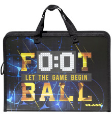 Папка c ручками "Football", PP, 600мкм, 350*255*45 мм, 5632-24C,CLASS (60)