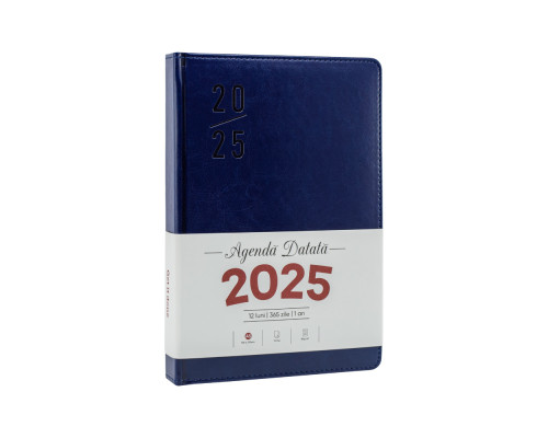 Agenda A5 datata 2025, Clasica, albastru, EL 140-36 (60)