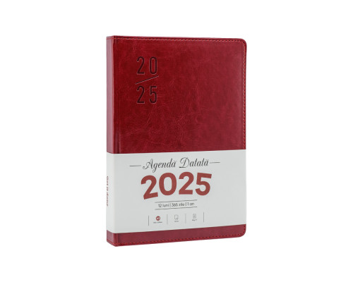 Ежедневник A5 датированный 2025, Clasica, красный, *4409 (60)