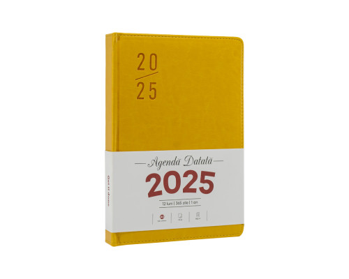 Agenda A5 datata 2025, Clasica, galben, *4430 (60)