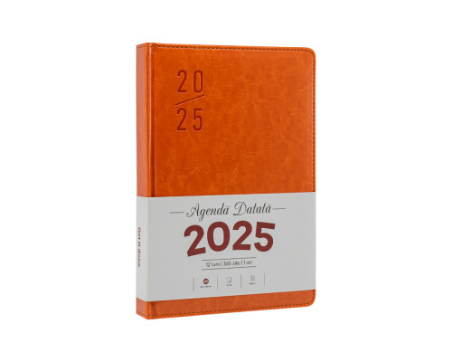 Ежедневник A5 датированный 2025, Clasica, оранжевый, *4454 (60)