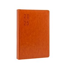 Ежедневник A5 датированный 2025, Clasica, оранжевый, *4454 (60)