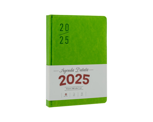 Agenda A5 datata 2025, Clasica, verde deschis, *4461 (60)