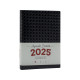 Ежедневник A5 датированный 2025, Rombo, черный, интегр. обложка *4478 (88)