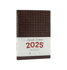 Agenda A5 datata 2025, Rombo, maro, coperta integrala *4485 (88)
