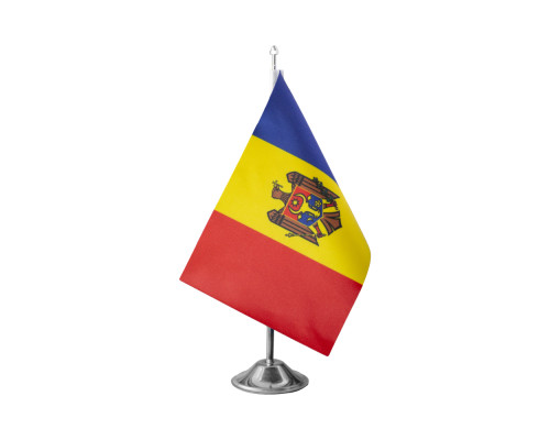 Steagulet p/u suport de masa Republica Moldova, 15x22,5 cm, 160g/m2, satin dublu Steagulet p/u suport de masa Republica Moldova, 15x22,5 cm, 160g/m2, satin dublu