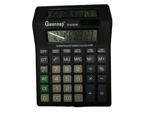 Калькулятор 12 Digit, с 2 экранами, Gwennap CT-8122-99 (30/60)