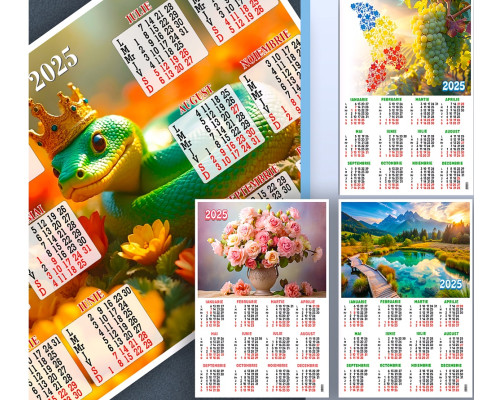 Calendar de perete 2025 A2+, 50x70сm P*2579 Calendar de perete 2025 A2+, 50x70сm P*2579
