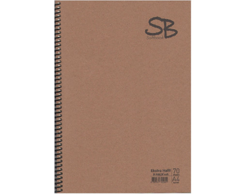 Carnet A4, 70 foi matem., pe spira, CRAFT SB Gingko (6/120) Carnet A4, 70 foi matem., pe spira, CRAFT SB Gingko (6/120)