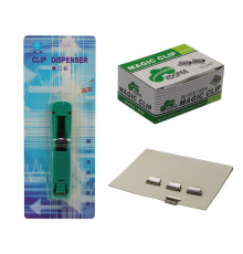Distribuitor pentru clipse de birou CD 666 +clipse 10*3mm 50buc. (12)