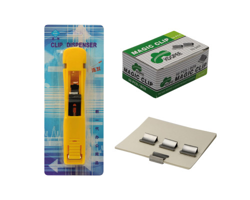 Distribuitor pentru clipse de birou CD 444 +clipse 15*5mm 50buc. (12)