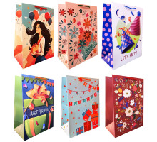 Пакет подарочный, ламинированный, 35х25х15см, 215г/м2 LUX-L (10)