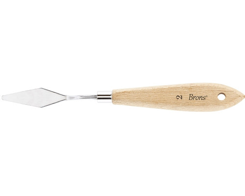 Spatulă/cuțit de paletă, metal. Nr:2 BR-1052 (12/144)