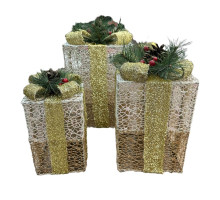 Set 3 cutii decorative cu luminite LED (8)