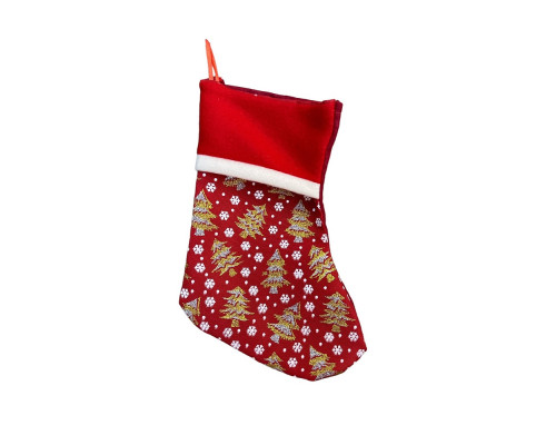 Ciorap de craciun rosu, 22*17 cm (1000)