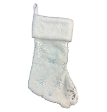 Ciorap de craciun alb, 45*29 cm (360)