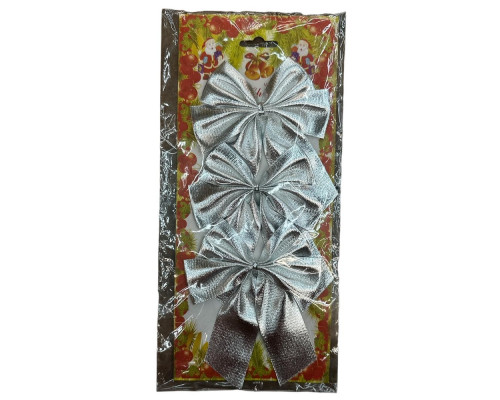 Набор из 3-х бантов серебро S10-14 (1000)