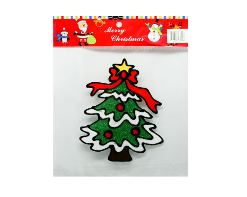 Autocolante de Crăciun din silicon, 17x13 cm, 4 modele *0116 (960)