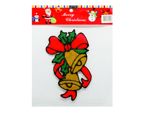 Autocolante de Crăciun din silicon, 17x13 cm, 4 modele *0116 (960)