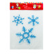 Наклейки новогодние силиконовые, "3 Снежинки" *0253 (720)