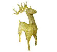 Cerb cu luminite LED 1,15 m. auriu (2)