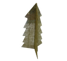 Елка метал с LED подсветкой 1,20 м. золото (12)